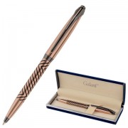Ручка подарочная шариковая GALANT 'DECORO', корпус розовое золото, детали оружейный металл, узел 0,7 мм, синяя, 143510