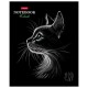 Тетрадь А5, 48 л., HATBER, скоба, клетка, матовая ламинация, 3D-лак, 'Black Cat' (микс в спайке), 093159, 48Т5лолВ1