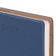 Ежедневник датированный 2027, А5, 143х218 мм, BRAUBERG 'Journal', под кожу, ремешок, синий, 118052