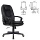 Кресло офисное BRABIX PREMIUM 'Trend EX-568', экокожа, черное, 532100
