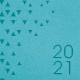 Ежедневник датированный 2021 А5 (138х213 мм) BRAUBERG 'Glance', кожзам, бирюзовый, 111476