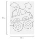 Набор для творчества 'Картина из цветного песка', 'Транспорт', 2 самоклеящиеся основы 20х15 см, 662367