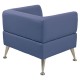 Кресло мягкое 'Норд', 'V-700', 820х720х730 мм, c подлокотниками, экокожа, голубое