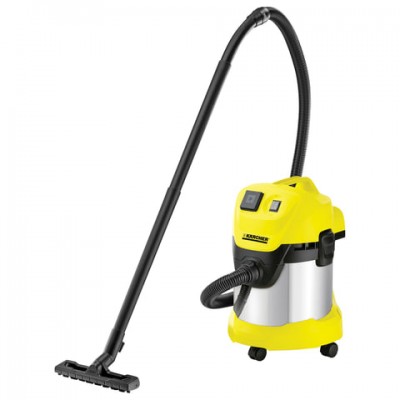 Пылесос KARCHER WD 3 P Premium, мощность 1000 Вт, штепсельная розетка, выдув, контейнер из нержавеющей стали, 1.629-891.0