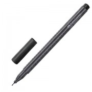 Ручка капиллярная FABER-CASTELL 'Grip Finepen', ЧЕРНАЯ, трехгранная, корпус черный, 0,4 мм, 151699