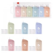 Корректирующая лента BRAUBERG COMPACT PASTEL, 5 мм х 6 м, КОМПЛЕКТ 6 штук, пенал с zip-lock, 272496