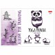 Альбом для рисования А4 24 л., скоба, обложка картон, HATBER, 205х290 мм, 'Animals Yoga', 24А4В