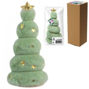 Украшение новогоднее интерьерное, 18 см, 'Пушистая елочка', полиэстер, пенопласт, ЗОЛОТАЯ СКАЗКА, 592565