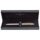 Ручка подарочная шариковая PIERRE CARDIN (Пьер Карден) 'Gamme', корпус серебристый, латунь, золотистые детали, синяя, PC0803BP