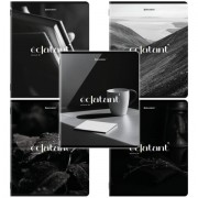 Тетради ДЭК А5 48 л. КОМПЛЕКТ 5 шт. BRAUBERG, скоба, клетка, глянцевый лак, 'ELEGANT', 404918