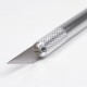 Нож макетный (скальпель) BRAUBERG 'Special', 6 лезвий в комплекте, металлический корпус, блистер, 235405