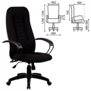 Кресло офисное МЕТТА 'BP-2PL', ткань, черное