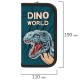 Пенал ПИФАГОР, 2 отделения, ламинированный картон, 19х11 см, Dino world, 272249