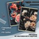 Тетради ДЭК А4 96 л. КОМПЛЕКТ 2 шт. BRAUBERG гребень, клетка, глянцевый лак, ЦВЕТЫ, 404881