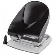 Дырокол BRAUBERG 'Jet', до 40 листов, черный, 224341