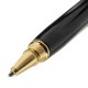 Ручка подарочная шариковая GALANT 'Black', корпус черный, золотистые детали, пишущий узел 0,7 мм, синяя, 140405