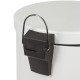 Ведро-контейнер для мусора (урна) с педалью ЛАЙМА 'Classic', 20 л, белое, глянцевое, металл, со съемным внутренним ведром, 604949