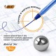 Ручки шариковые BIC 'Round Stic', НАБОР 3 шт., СИНИЕ, узел 1 мм, линия письма 0,32 мм, пакет, 9021522