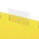 Подвесные папки A4/Foolscap (404х240 мм) до 80 л., КОМПЛЕКТ 10 шт., желтые, картон, STAFF, 270935