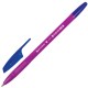 Ручка шариковая BRAUBERG 'X-333' NEON SOLID, СИНЯЯ, корпус ассорти, узел 0,7 мм, линия письма 0,35 мм, 142831