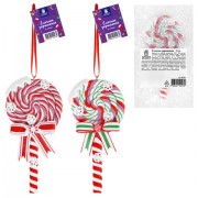 Украшение ёлочное (1 шт.) 'Леденцы', 6,5х13 см, полимерная глина, ассорти 2 дизайна, ЗОЛОТАЯ СКАЗКА, 592407