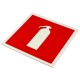 Знак пожарной безопасности 'Огнетушитель', 200*200х2мм, пластик, фотолюминесцентный, F04, код 1С/F 04