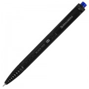 Ручка шариковая масляная автоматическая BRAUBERG 'BLACK PEN RT', СИНЯЯ, игольчатый наконечник 0,7 мм, линия письма 0,35 мм, 144326