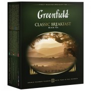 Чай GREENFIELD (Гринфилд) 'Classic Breakfast', черный, 100 пакетиков в конвертах по 2 г, 0582