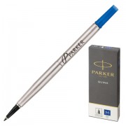 Стержень для ручки-роллера PARKER 'Quink RB', металлический, 116 мм, линия письма 0,7 мм, синий, 1950311