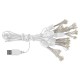 Гирлянда-пучки 'Bundles', 150 LED, 2,4 м, 10 пучков, тёплый белый, USB, ЗОЛОТАЯ СКАЗКА, 592557