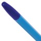 Ручка шариковая BRAUBERG 'X-333' NEON SOLID, СИНЯЯ, корпус ассорти, узел 0,7 мм, линия письма 0,35 мм, 142831