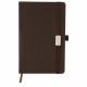 Ежедневник датированный 2021 А5 (138х213 мм) BRAUBERG 'Control', кожзам, держатель для ручки, коричневый, 111473