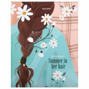 Дневник 5-11 класс 48 л., твердый, BRAUBERG, глянцевая ламинация, с подсказом, 'Summer girl', 106882