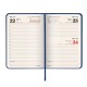 Ежедневник датированный 2021 МАЛЫЙ ФОРМАТ (100х150 мм) А6, BRAUBERG 'Imperial', кожзам, синий, 111425