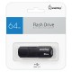 Флеш-диск 64 GB SMARTBUY Clue, USB 2.0, черный, SB64GBCLU-K