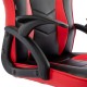Кресло компьютерное BRABIX 'Shark GM-203', экокожа, черное/красное, 532512
