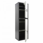 Шкаф металлический для документов ПРАКТИК 'SL-150/2ТEL' ГРАФИТ, в1490*ш460*г340мм, 36 кг, сварной, S10799152902