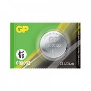 Батарейка литиевая GP Lithium CR2032 'таблетка, дисковая, кнопочная' 1 шт., блистер (отрывной блок), CR2032-7CR5