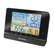 Метеостанция BRESSER MeteoTrend Colour, термодатчик, гигрометр, часы, будильник, черный, 71135