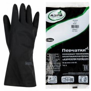 Перчатки резиновые технические кислотощелочестойкие КЩС Тип-2, АЗРИ, размер 8, М (средний), К20Щ20