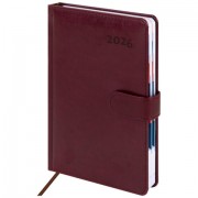 Ежедневник датированный 2026 А5 148х218 мм, GALANT 'Ritter', под кожу, бордовый, 117493