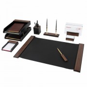 Набор настольный GALANT 'Sirius' из дерева, 9 предметов, цвет 'орех/чёрный', 238161