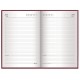 Ежедневник недатированный А5 (145х215 мм), бумвинил, 160 л., BRAUBERG, бордовый, 126541