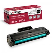 Картридж лазерный SONNEN (SH-W1106A) С ЧИПОМ для HP Laser107/135 ВЫСШЕЕ КАЧЕСТВО, черный, 1000 страниц, 363970