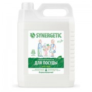 Гель для мытья посуды антибактериальный 5 л, SYNERGETIC 'Алоэ', канистра, 103503