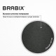 Кресло BRABIX 'Deco MG-316', без подлокотников, пятилучие серебристое, экокожа, черное, 532080.