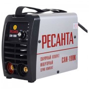 Сварочный аппарат инверторный, сварочный ток до 190 А, диаметр электрода до 5 мм, РЕСАНТА САИ-190К (компакт), 65/36