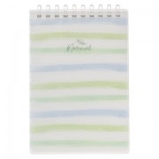 Блокнот МАЛЫЙ ФОРМАТ А6, 80 л., мягкий гребень, пластик, фольга, клетка, HATBER, NATURAL LINES, 090246, 80Б6A1мс_33481