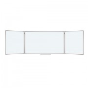 Доска магнитно-маркерная 3-х элементная 100х150/300 см, 5 рабочих поверхностей, белая, BRAUBERG, 231708