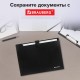 Папка-органайзер на кнопке 12 отделений, BRAUBERG 'Extra', А4, черная с белым, 271930